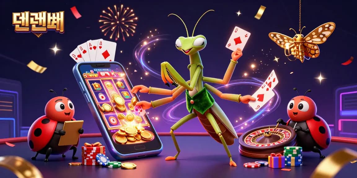 Experience winning strategies at 텐텐벳 with vibrant casino elements in a dynamic gaming scene.