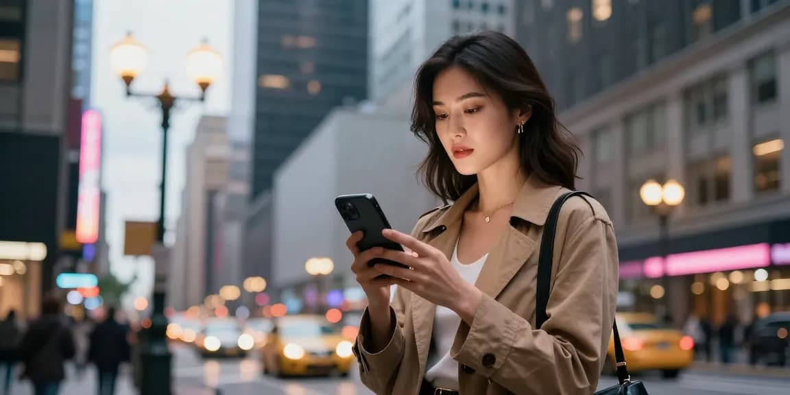 Người phụ nữ tự tin trong trang phục sang trọng, thể hiện phong cách sống đô thị, gợi nhớ đến gái gọi.