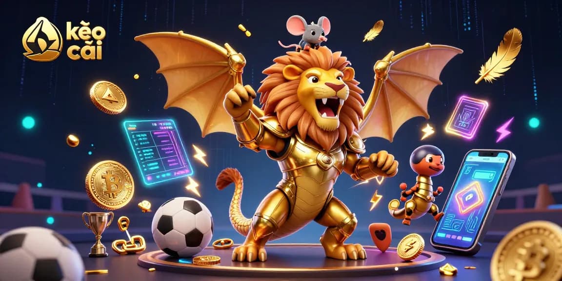 Engage with kèo nhà cái through dynamic sports betting elements and eye-catching characters.