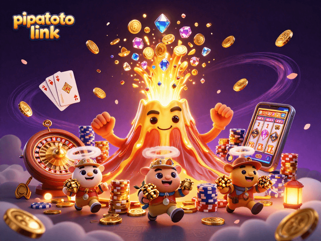 Experience thrilling wins with the pipatoto link amidst vibrant casino elements.