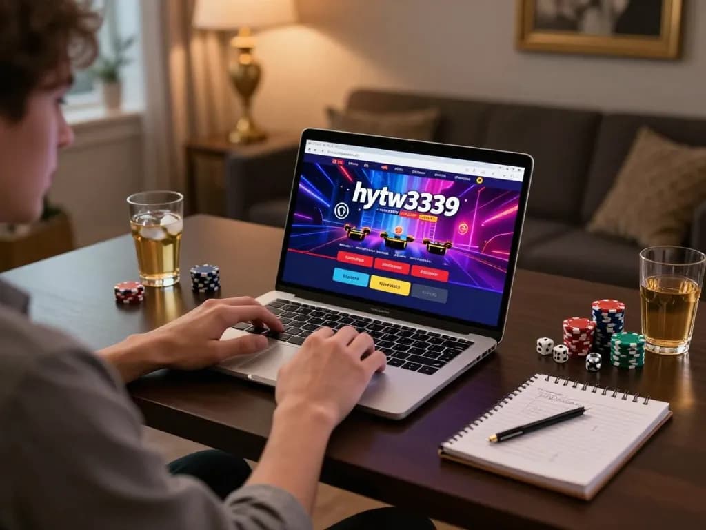Engaging gameplay on hytw3339 casino app from stylish gaming setup, showcasing strategy and excitement.