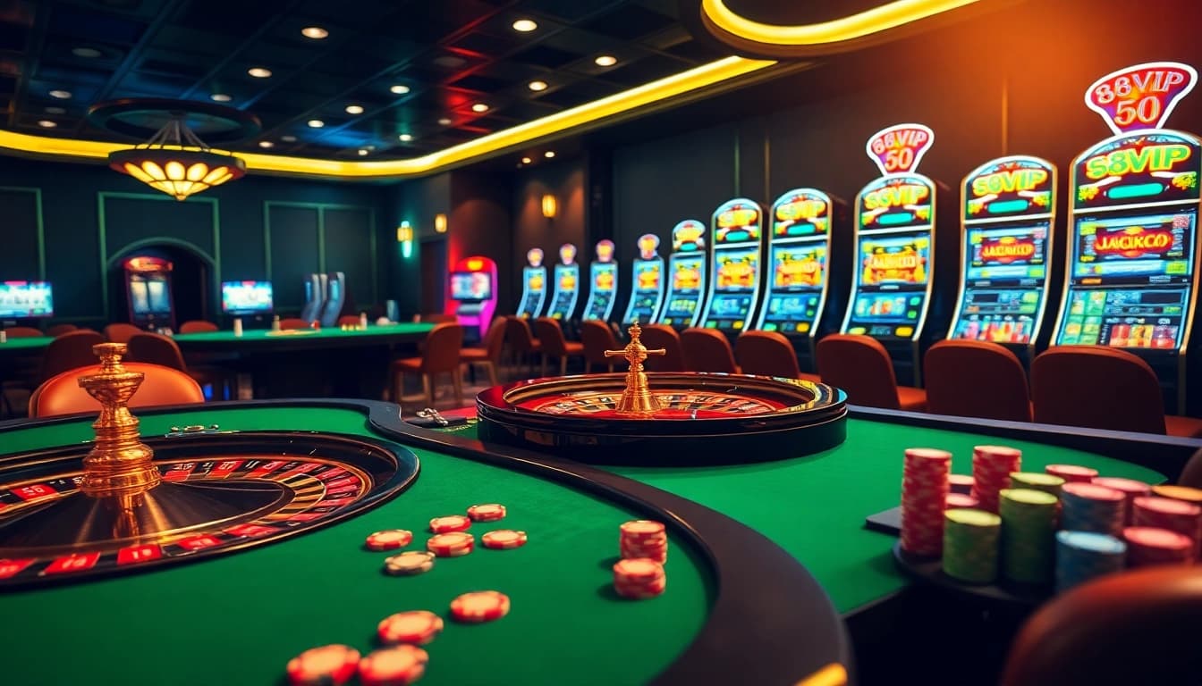 Experience the thrill of high-stakes gaming at 68VIP's luxurious casino tables and roulette wheels.