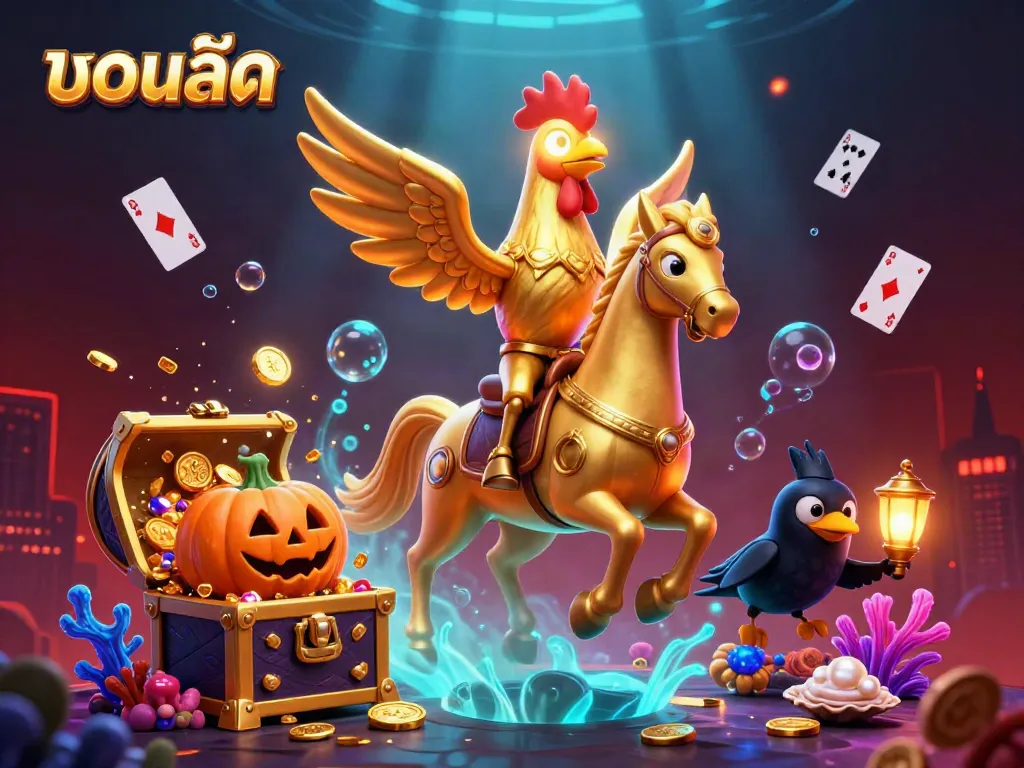 Experience intense live gaming action with บอลสด in a vibrant casino scene.