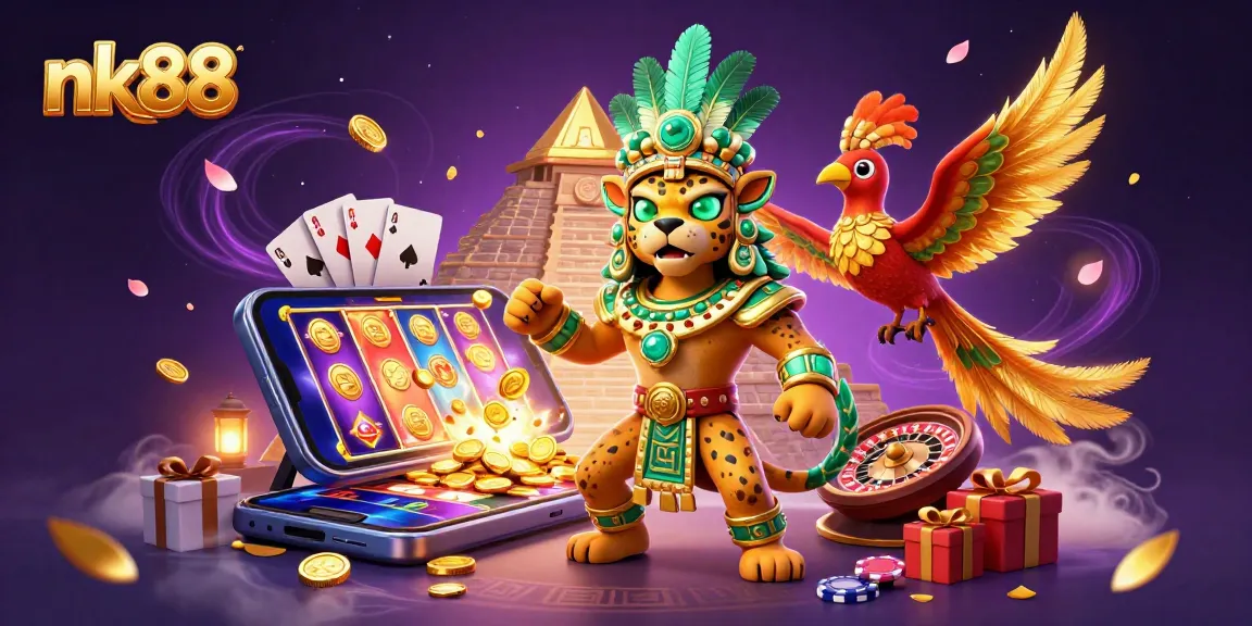 Engage in thrilling gameplay with NK88's vibrant slots and casino games featuring stunning visuals.
