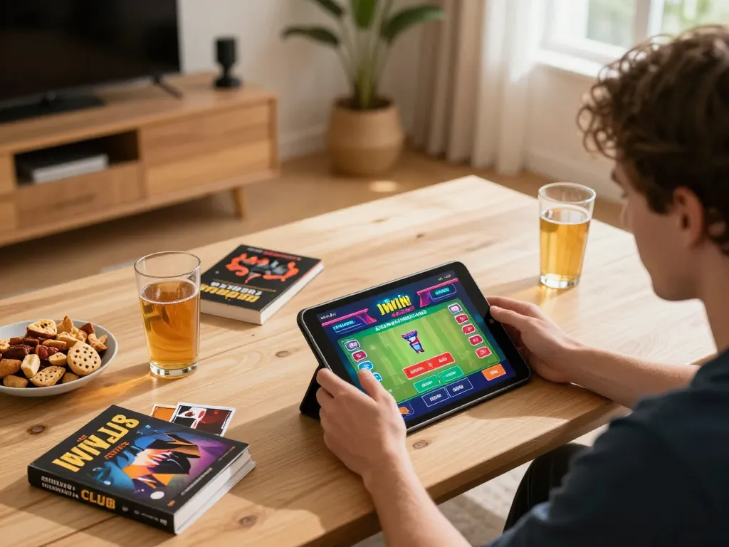 Engaged player utilizing IWIN CLUB for an exciting online casino experience while managing their gambling strategy