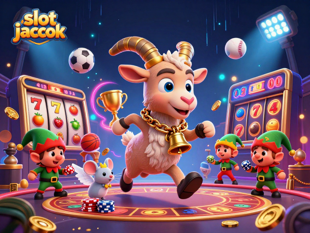 Explore the thrilling slot jackpot scene featuring fantastical characters in a vibrant casino atmosphere