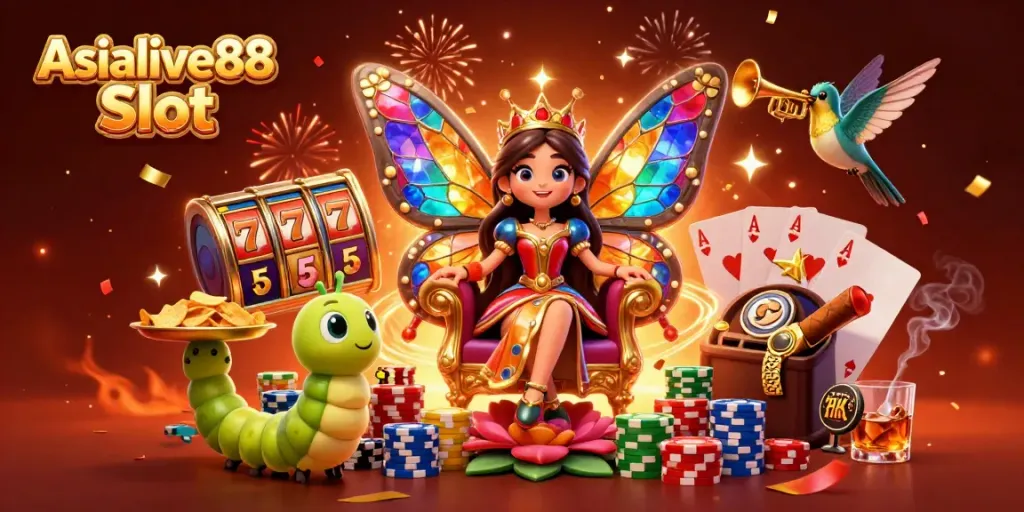 Engage with thrilling Asialive88 Slot gameplay, featuring dynamic 3D elements and vibrant casino visuals.