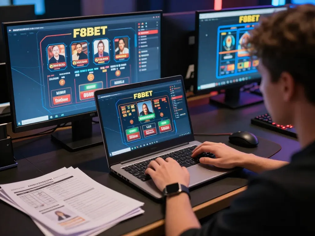 Engaging in strategies on F8BET online gaming platform while analyzing betting options