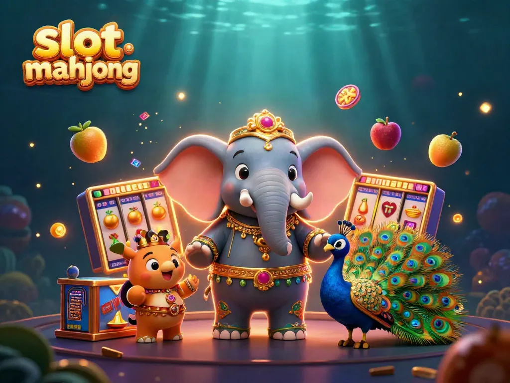 Spin vibrant slot mahjong reels with colorful decorations and festive characters in an enriched casino scene.