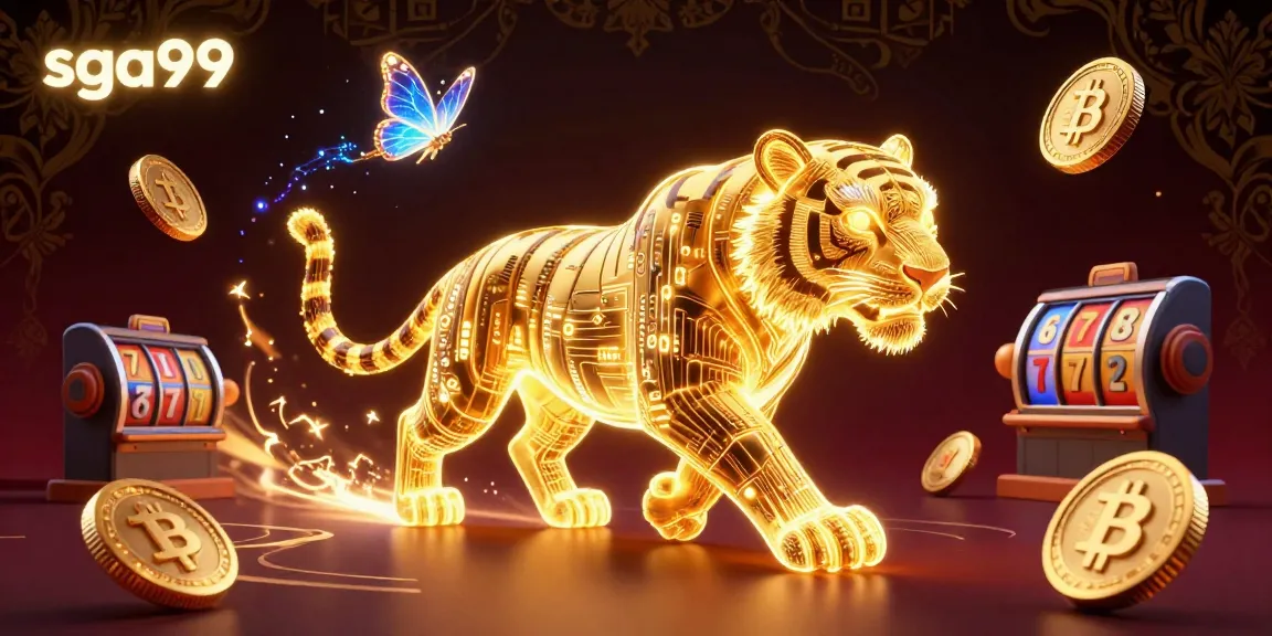 Engage with the exciting energy of sga99 in a vibrant casino landscape filled with crypto elements.
