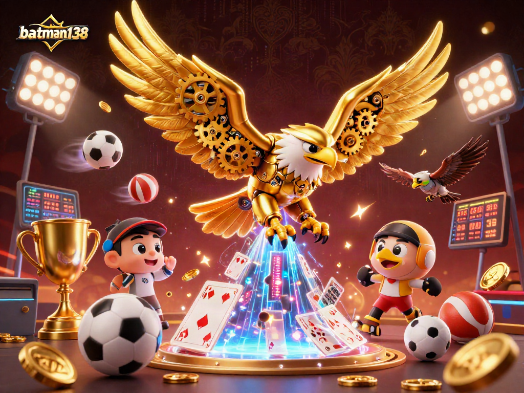 Win big with batman138 in an electrifying casino scene featuring dynamic game elements.