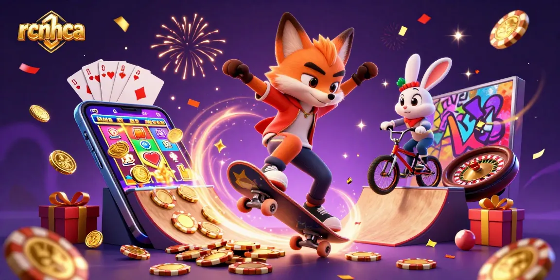Experience thrilling gameplay at rcnhca with a vividly illustrated casino scene filled with excitement.