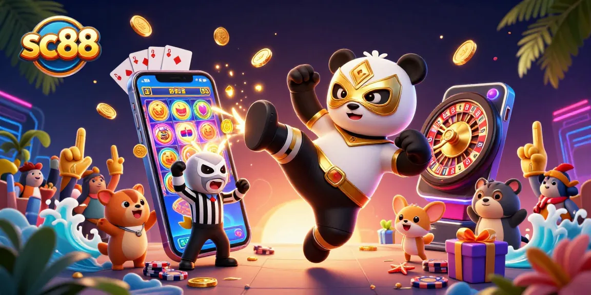 Experience the thrill of sc88 casino games with engaging colorful slot action and lively animated animal characters.