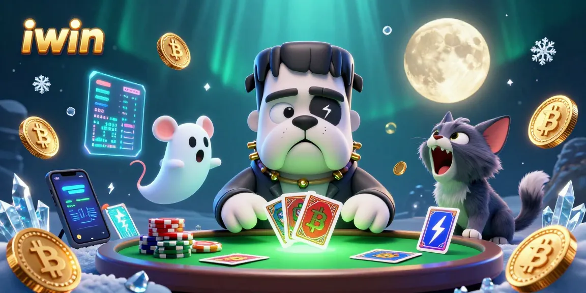 Join the iwin experience with unique poker characters in an exciting casino scene.