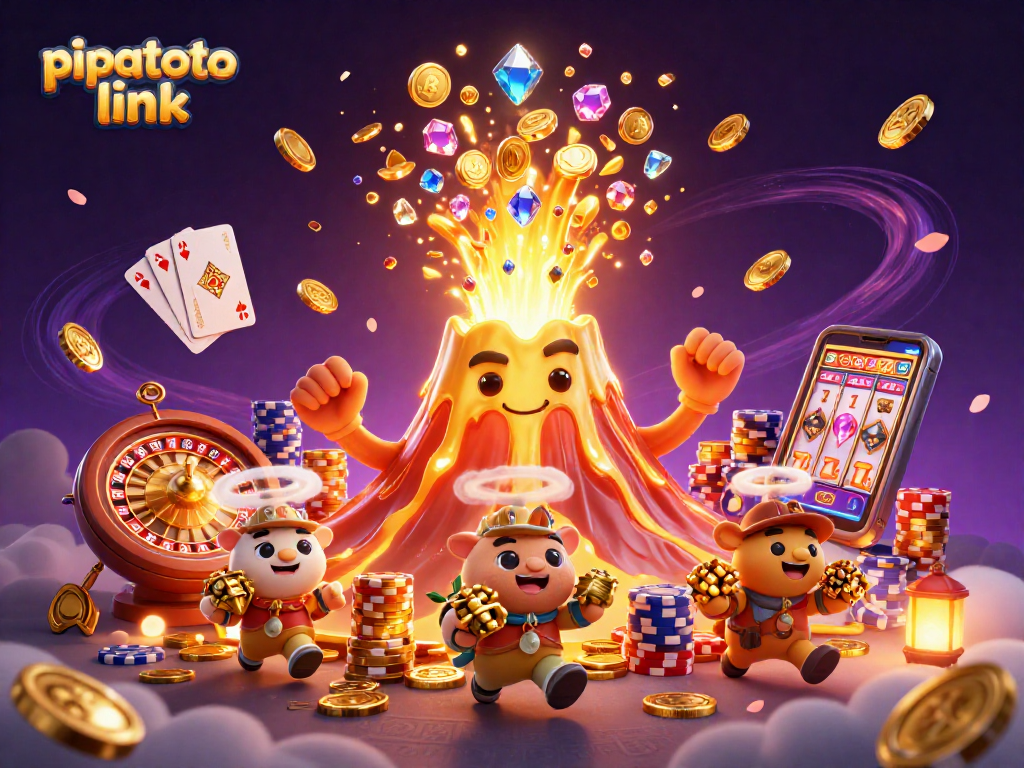 Experience thrilling wins with the pipatoto link amidst vibrant casino elements.
