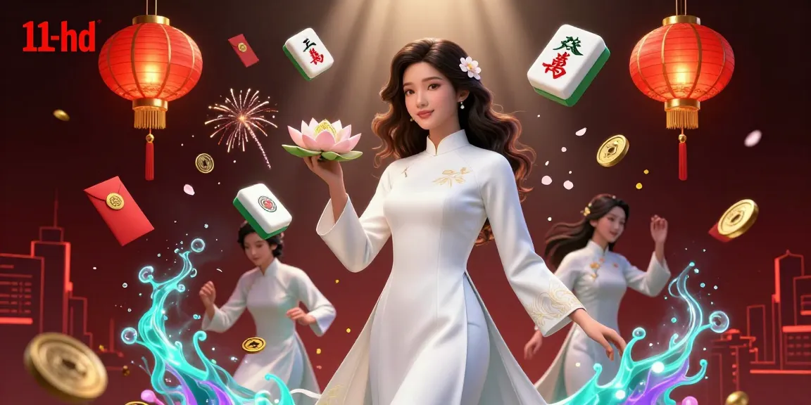 Experience exciting gameplay with the vibrant 11-hd digital illustration featuring traditional elements and casino symbols.