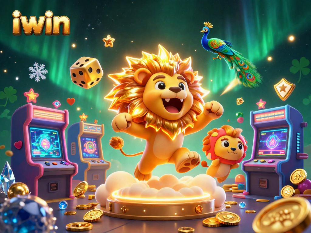 Experience the vibrant iwin casino scene with cosmic elements and thrilling arcade games.