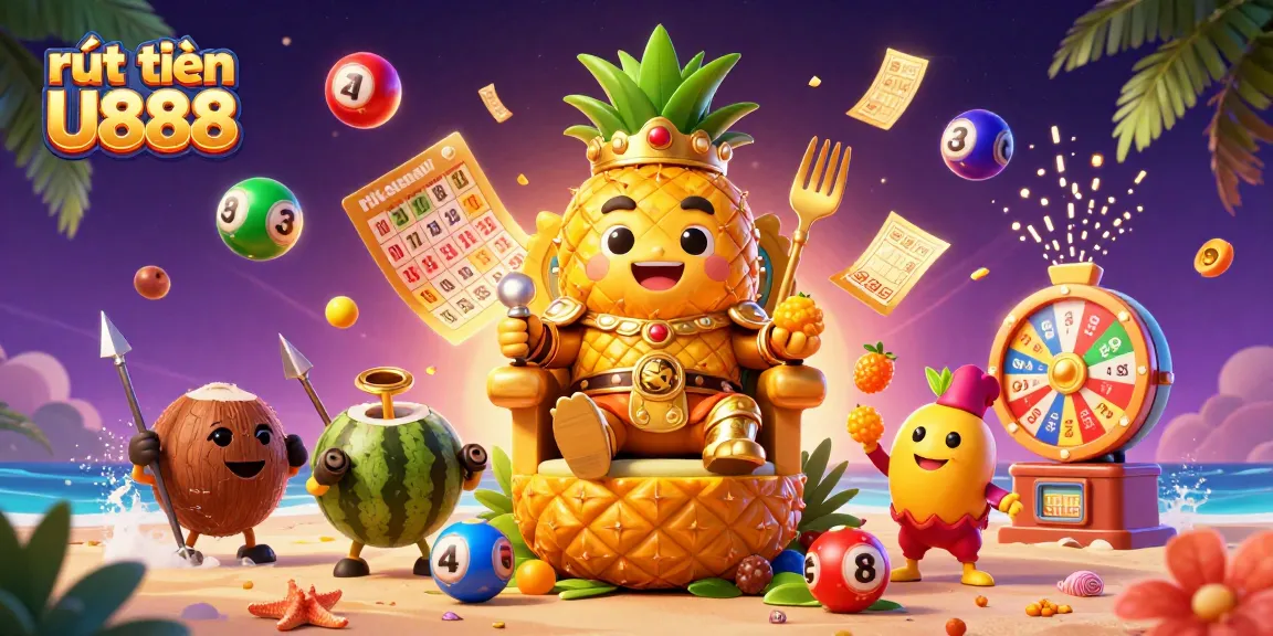Experience rút tiền U888 with vibrant lottery elements and dynamic casino atmosphere.