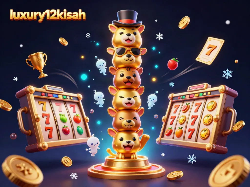 Menang besar di luxury12kisah dengan simbol slot dan totem emas yang memikat.