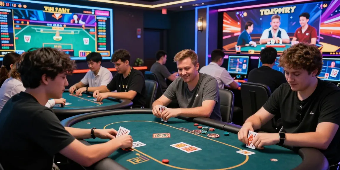 Diverse players immersed in card games showcasing excitement in the dynamic gamebaidoithuong is online gaming scene.