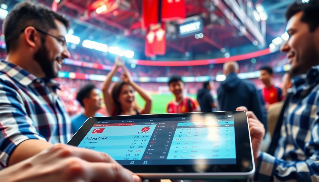 Taruhan SBOBET yang dinamis dengan penggemar yang antusias di arena olahraga.