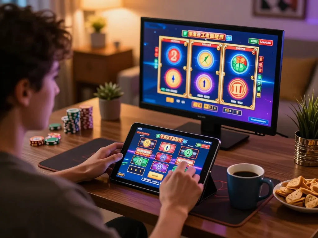 Placing bets on the Hi88 online casino platform while enjoying a cozy home environment