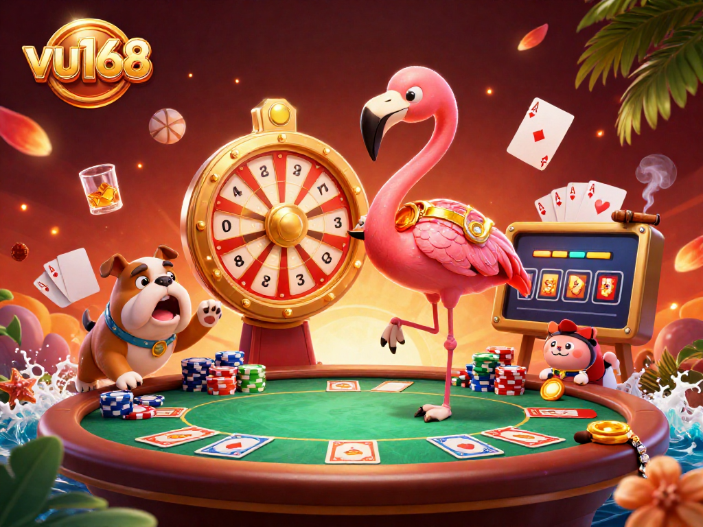 Engage with vu168 through thrilling casino games, vibrant characters, and dynamic betting action.