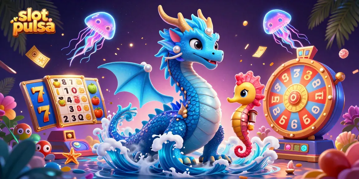 Slot pulsa dengan naga dan kesatria 3D dalam adegan kasino yang dinamis dan menarik.