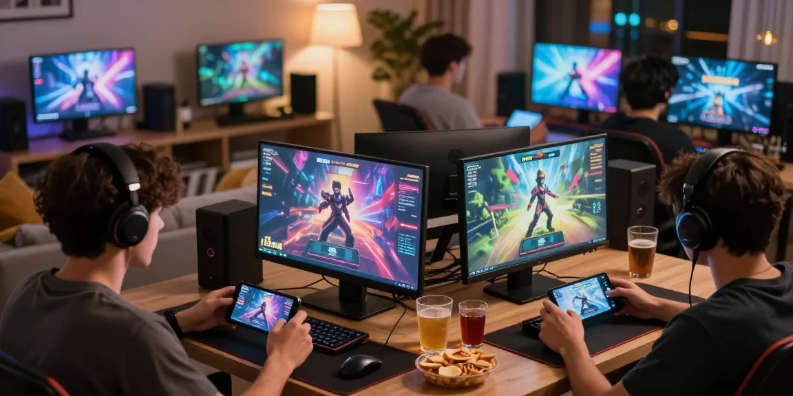 Players enjoying thrilling gaming sessions on 68gamebai in a cozy atmosphere with vibrant graphics.