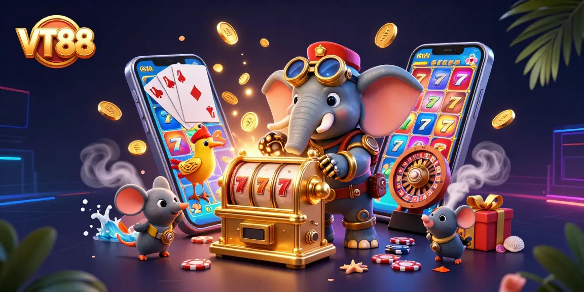 Spin the reels with VT88 and experience vibrant gambling action in a steampunk casino setting.
