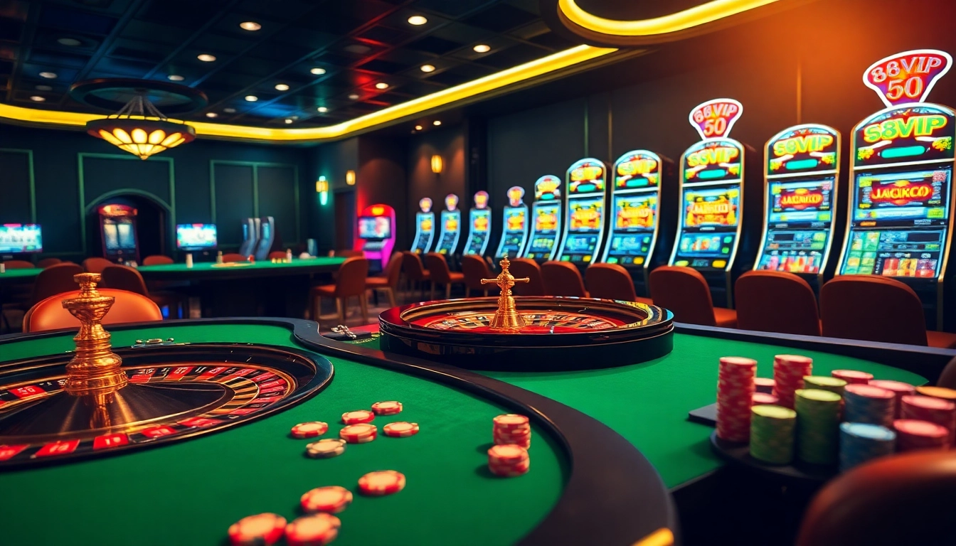 Experience the thrill of high-stakes gaming at 68VIP's luxurious casino tables and roulette wheels.