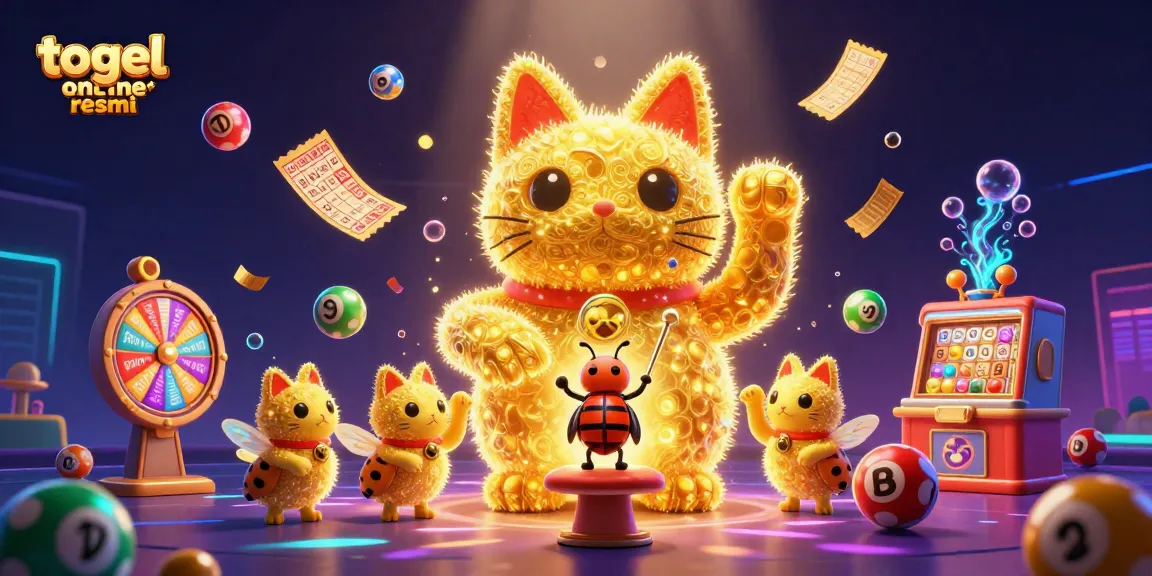 Raih keberuntungan dengan togel online resmi di tengah hiasan bola lotere berwarna.