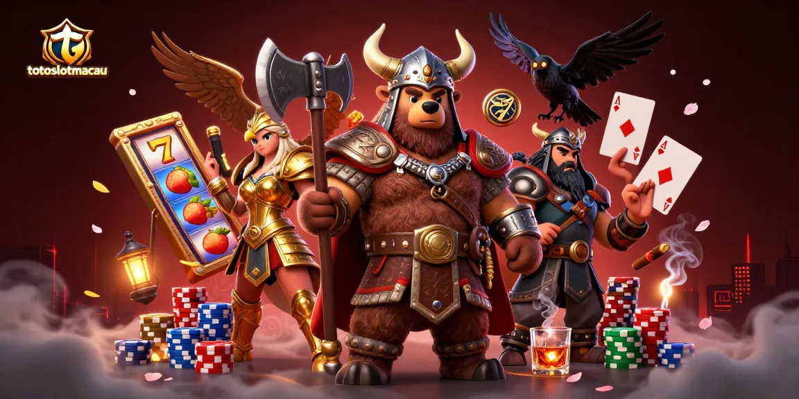 Spin the reels for gold at totoslotmacau with vibrant 3D casino characters and slots.
