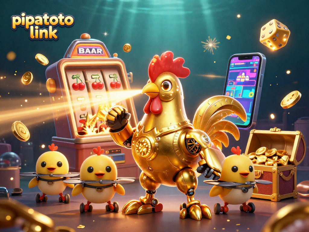 Engage with the pipatoto link for thrilling casino action illustrated with vibrant characters and dynamic game elements.