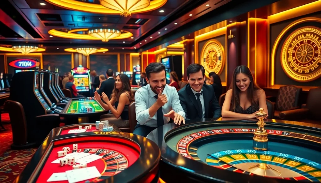 Experience the thrill of online gambling at https://789club.quest/ with a luxurious, vibrant casino scene.