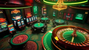 Experience the thrill of gambling at 88xx.com with vibrant slot machines and poker tables.