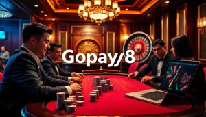 Experience Gopay88 Daftar at an upscale casino poker table with thrilling gameplay.