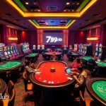 Players enjoying games at 789club online casino with vibrant tables and exciting slot machines.