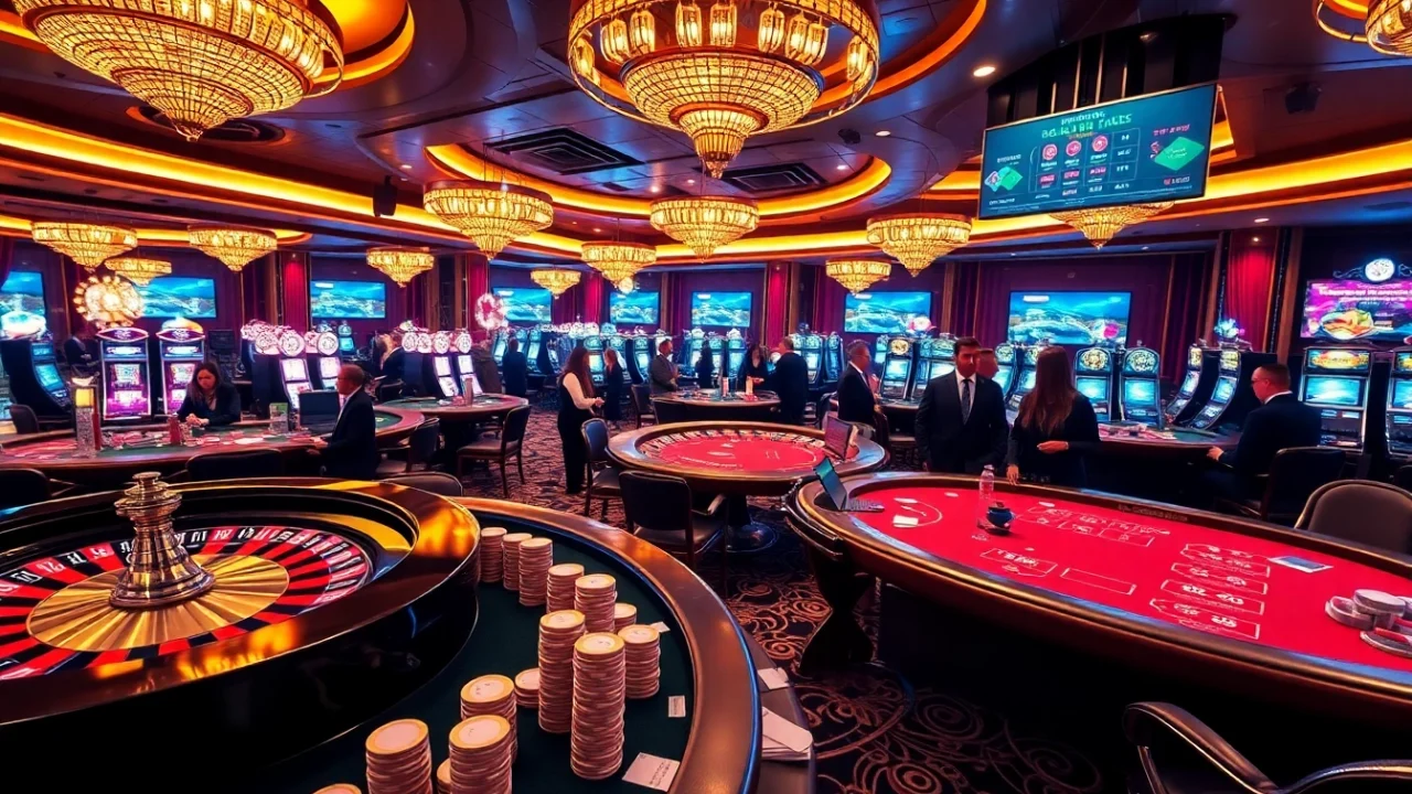 Experience the excitement of gambling at https://thabet.vegas/ with luxury casino tables and vibrant slot machines.