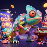 Experience slot depo 5k action with dynamic chameleon casino owner amidst thrilling gaming elements.