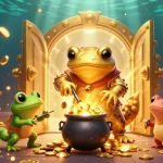 MM88 engages players with a dazzling illustration of a golden alchemist among slot game treasures.
