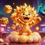 Play at credit card casinos with vibrant games and golden elements in a magical 3D casino scene.