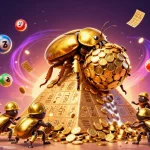 Experience thrilling gameplay with new888 in a vibrant casino-themed 3D illustration.