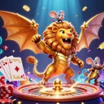 Engage with GMNC là gì through an exciting casino adventure featuring golden coins and roaring chimera.