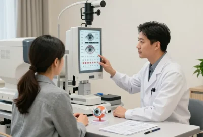 Consultation on Ласэк eye surgery at SNU Eye Clinic with modern equipment and caring physician.