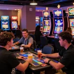 exciting online casino atmosphere at fimltd.co.uk featuring diverse players enjoying credit card gaming