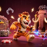 Experience the excitement of now goal with prehistoric creatures and crypto elements in a dynamic casino setting.