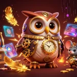 Experience the excitement of F8BET's slots with vibrant characters and casino elements.