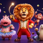 Play at crazyvegas best real money online casinos featuring vibrant 3D circus characters and dynamic game elements.